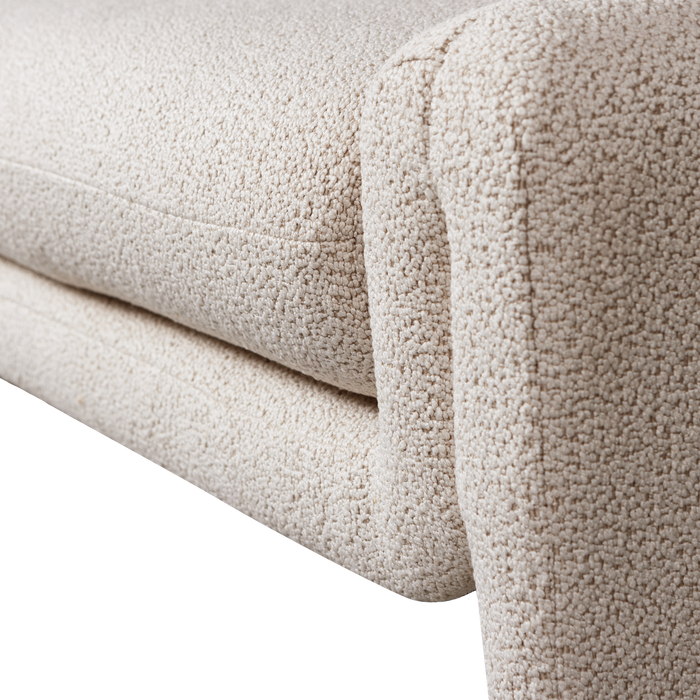 WOOOD Zone Bankje - Polyester - Beige - 58x160x55