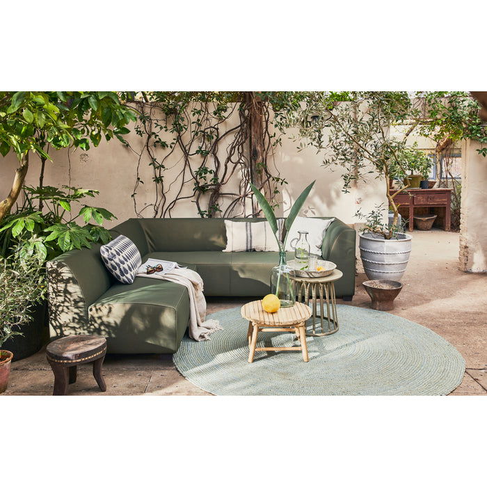 vtwonen Hollandia Hoekbank Buiten - PVC - Groen - 74x230x85