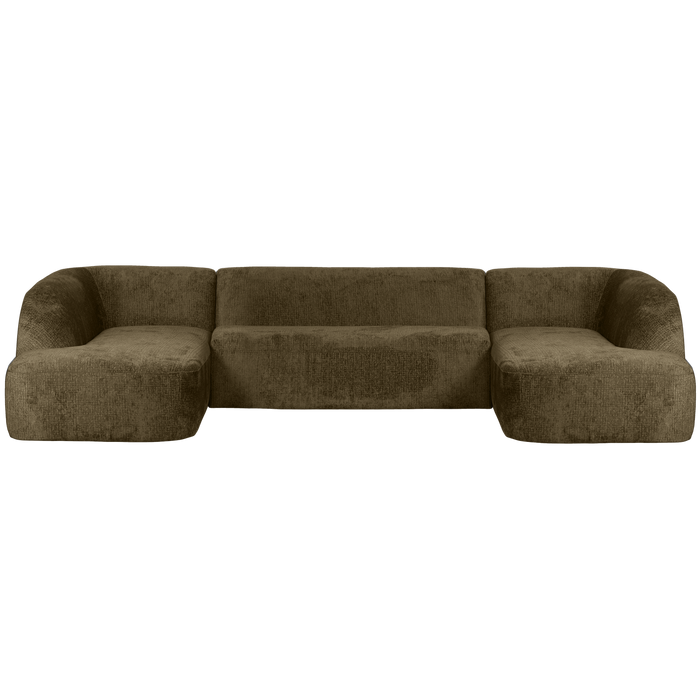 WOOOD Sloping U-Bank - Velvet - Bonsai