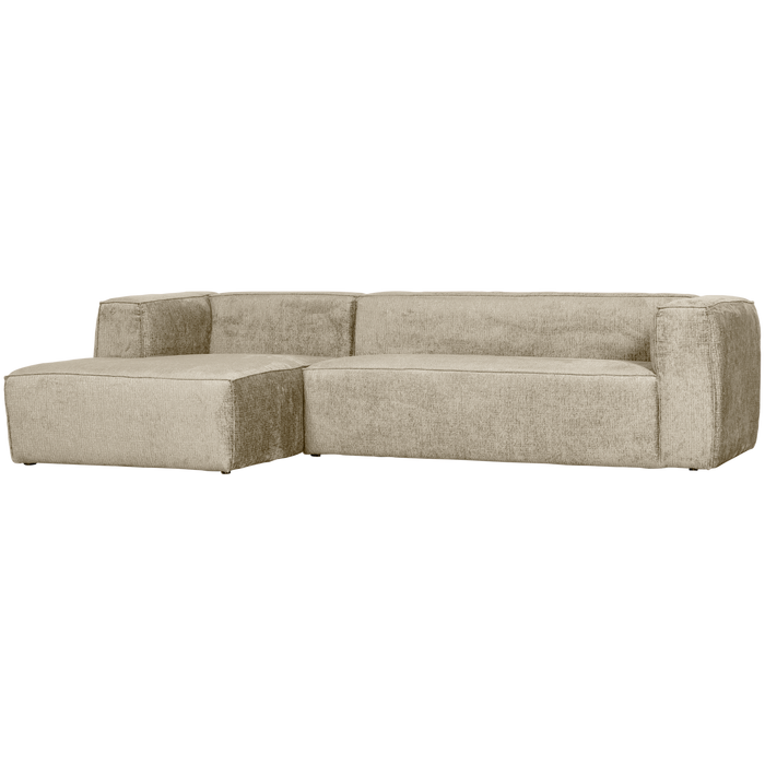 WOOOD Bean Hoekbank Links - Velvet - Buttermilk