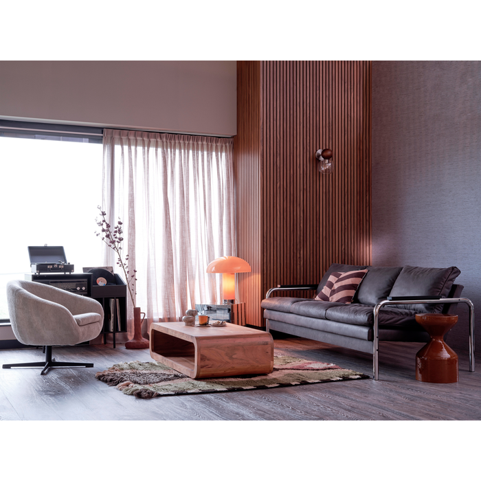 WOOOD Floyd Bijzettafel - Metaal - Tapenade - 47x30x30