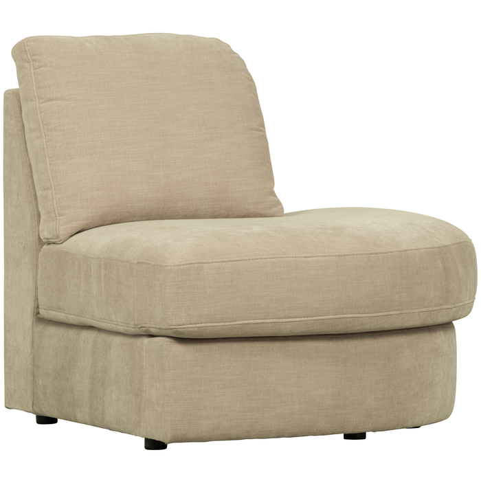 vtwonen Family 1-Zits Bank Element Ronde Hoek Rechts - Polyester -Zand