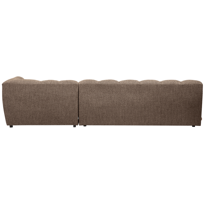 WOOOD Allure Chaise Longue Bank Rechts - Polyester - Bruin -79x324x165