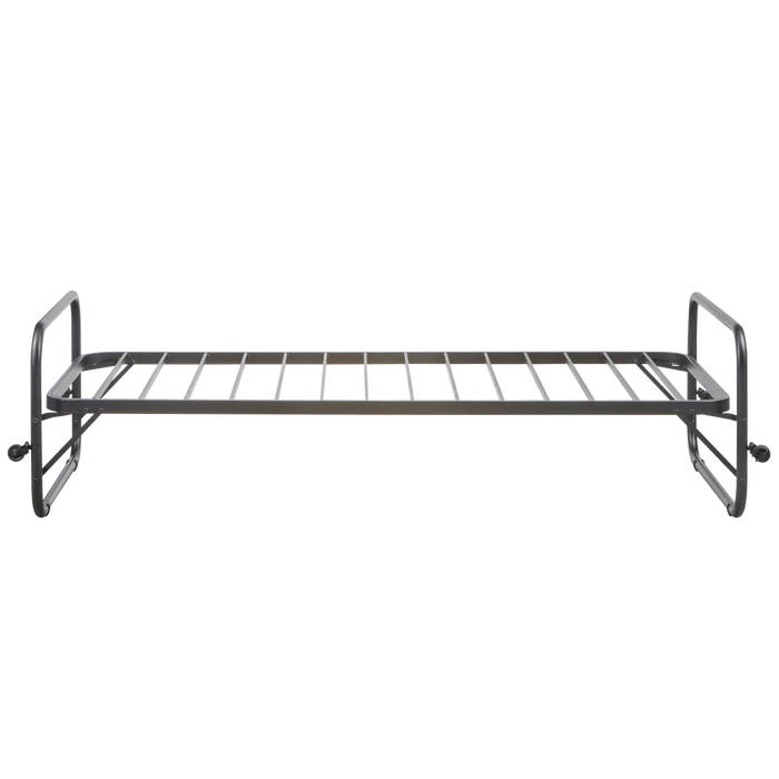 WOOOD Lucy Eenpersoonsbed - Metaal - Zwart - 57x95x206