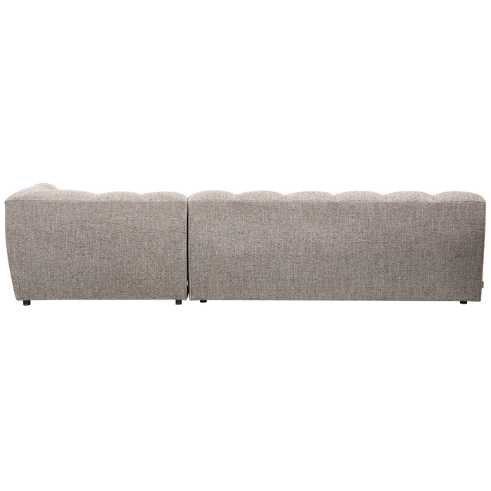 WOOOD Allure Chaise Longue Bank Rechts - Polyester - Klei - 79x324x165