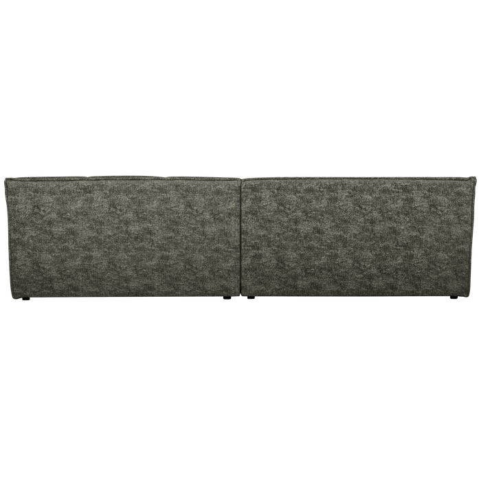 WOOOD Timor 4-Zits Bank - Polyester - Warm Groen Melange - 81x297x92