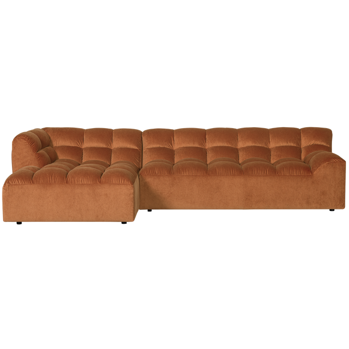 WOOOD Allure Chaise Longue Bank - Fluweel - Terra - 79x324x165