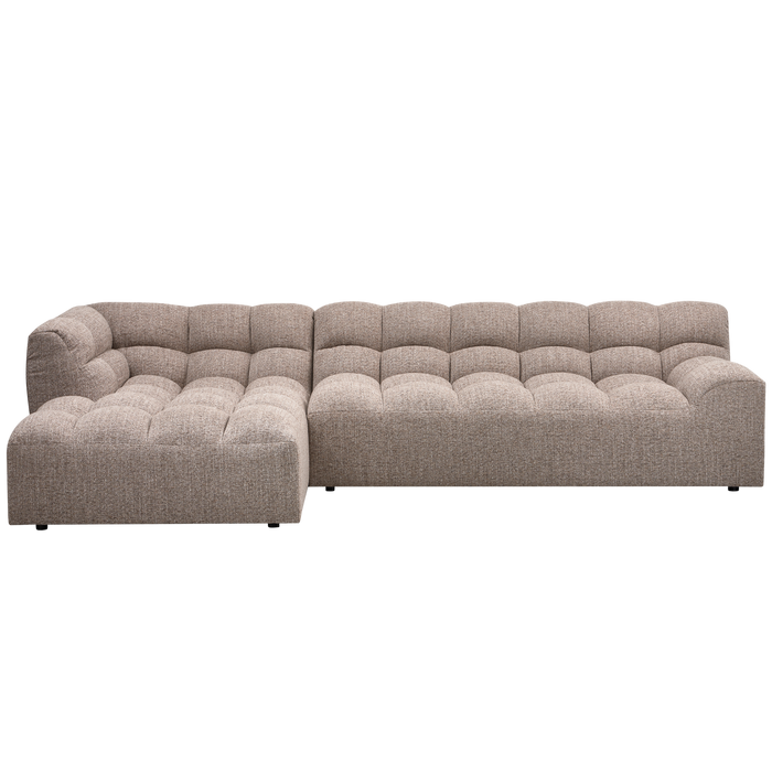 WOOOD Allure Chaise Longue Bank - Polyester - Bruin Melange-79x324x165