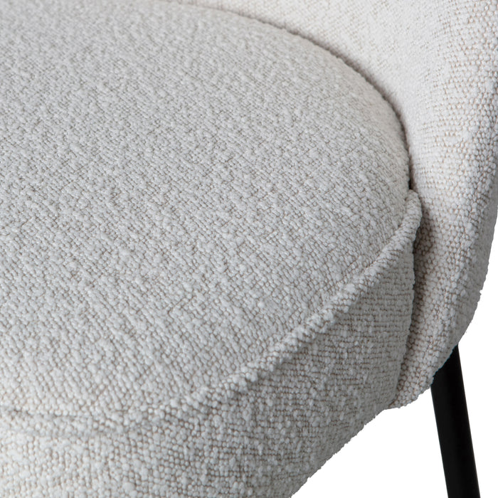 WOOOD Vogue Eetbank - Velvet - Naturel - 83x120x59