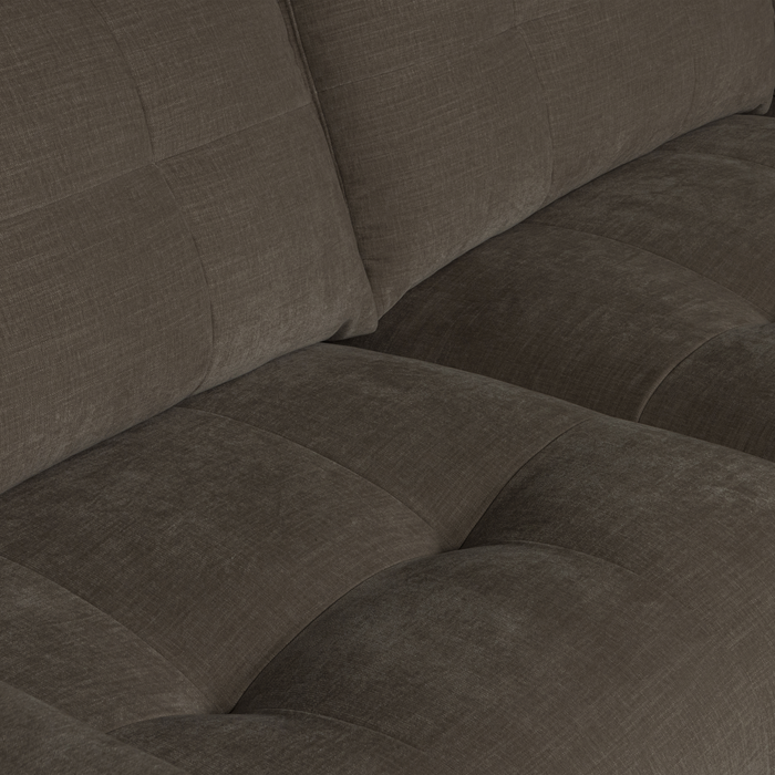 vtwonen Bar Chaise Longue Rechts - Stof - Antraciet - 87x280x170