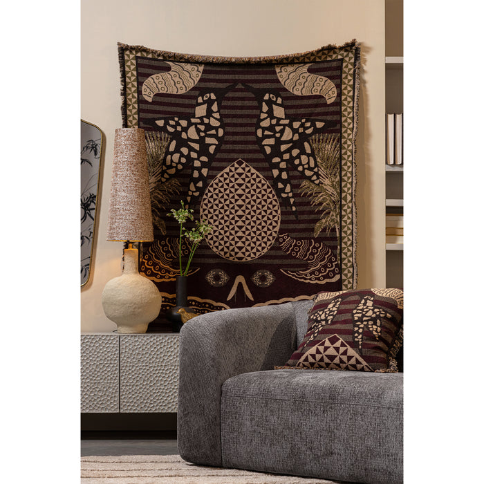 WOOOD Devote Jacquard Plaid - Katoen - Multiekleur - 1x130x170