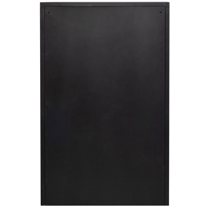 WOOOD Sabine 3-Vaks Schoenenkast - Metaal - Zwart - 103x66x16