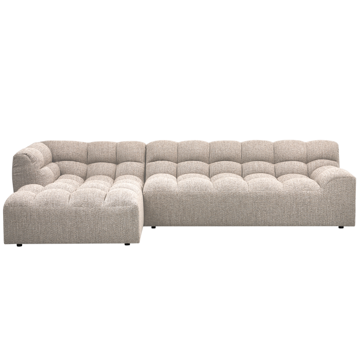 WOOOD Allure Chaise Longue Bank Links - Polyester - Naturel-79x324x165