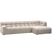 WOOOD Allure Chaise Longue Bank Rechts - Polyester - Naturel