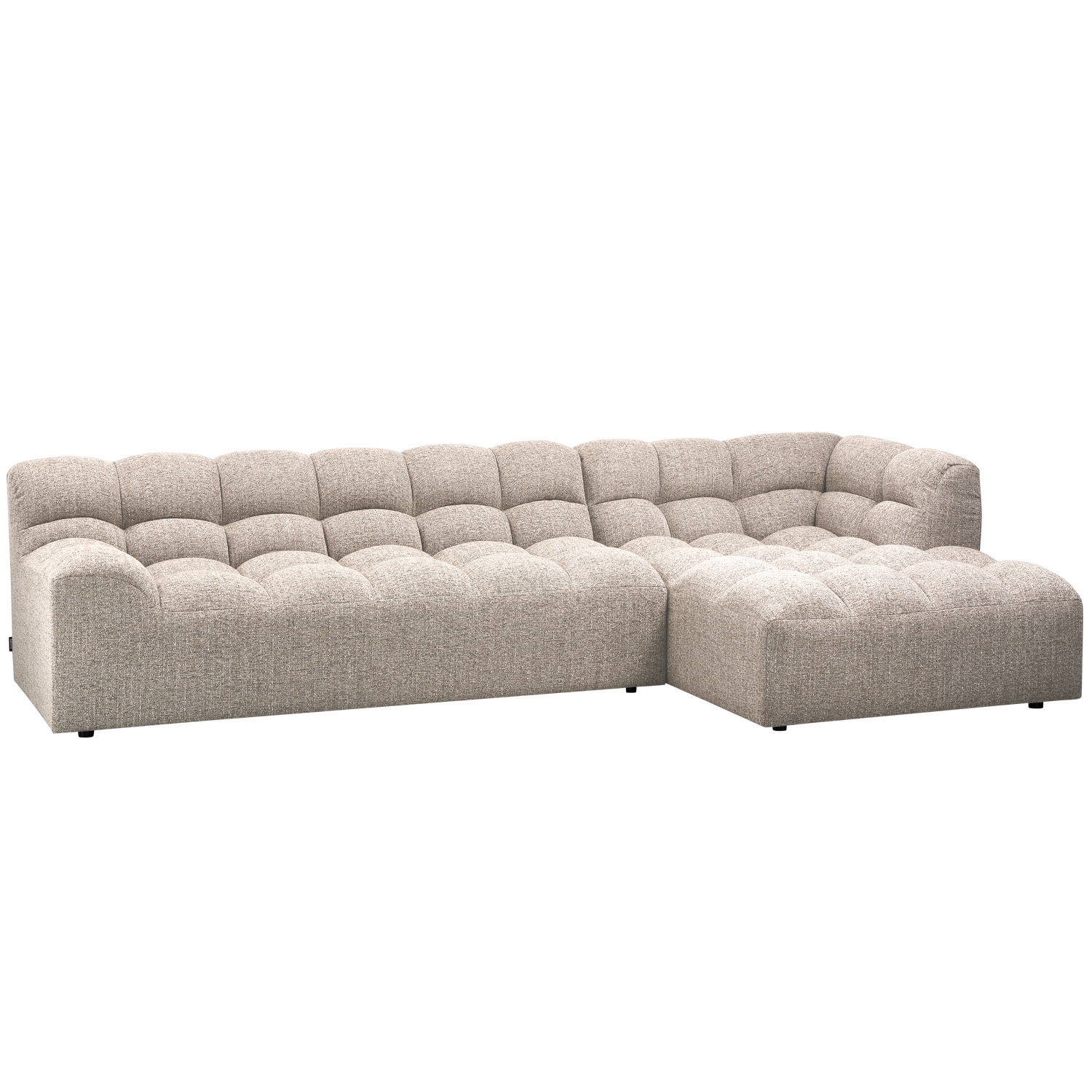 WOOOD Allure Chaise Longue Bank Rechts - Polyester - Naturel