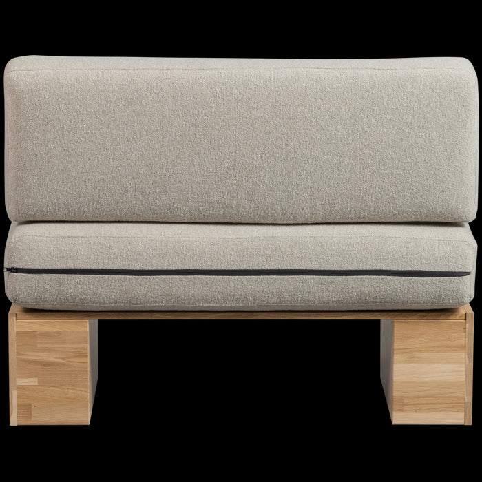 vtwonen Muurbankje incl. Kussens - Eiken - Naturel|Beige - 84x110x67