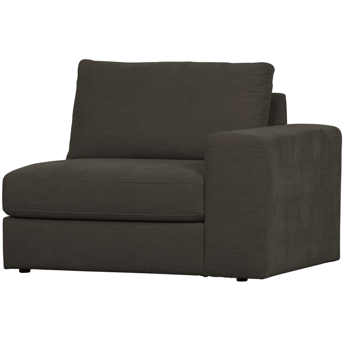 vtwonen Family 1-Zits Bank Element Arm Rechts - Polyester - Antraciet
