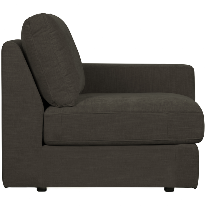 vtwonen Family 1-Zits Bank Element Arm Rechts - Polyester - Antraciet