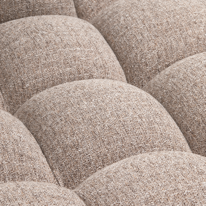 WOOOD Allure Chaise Longue Bank - Stof - Bruin Melange - 79x324x165