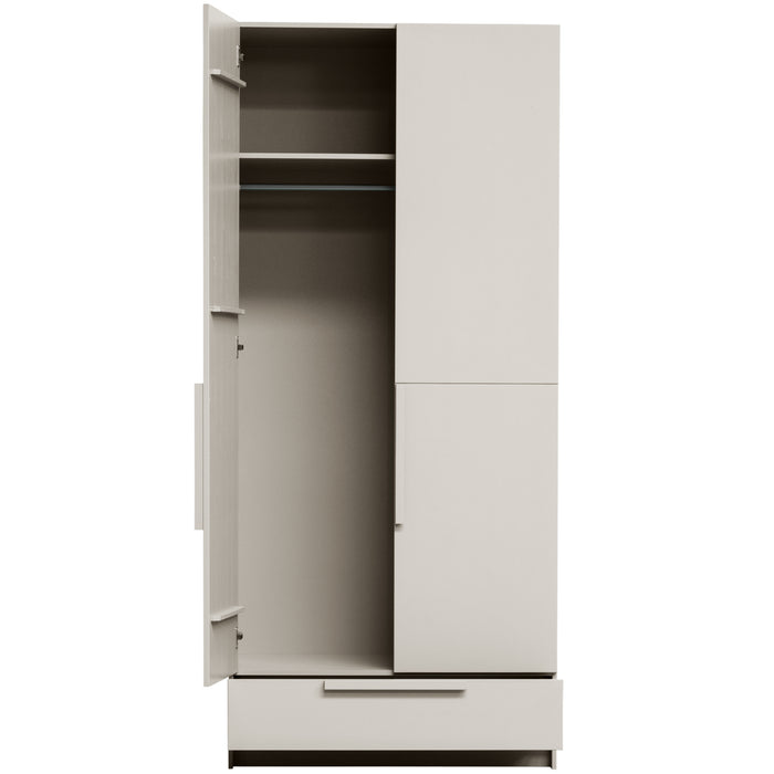 WOOOD Pure 2-deurs Hang|Legkast Splitdeur - Grenen - Dust - 215x95x60