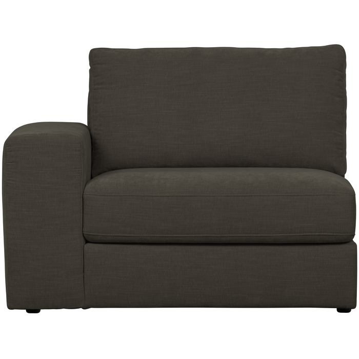 vtwonen Family 1-Zits Bank Element Arm Links - Polyester - Antraciet