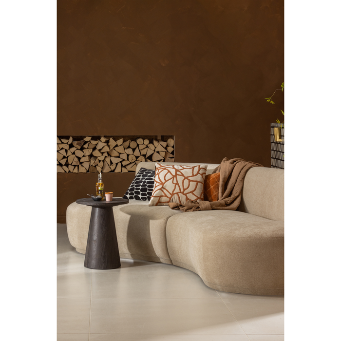 WOOOD Maan Salontafel - MDF - Donkerbruin - 50x40x40