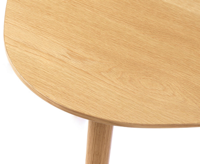 Giga Living - Salontafel Adda Rond Naturel Eiken Set van 2