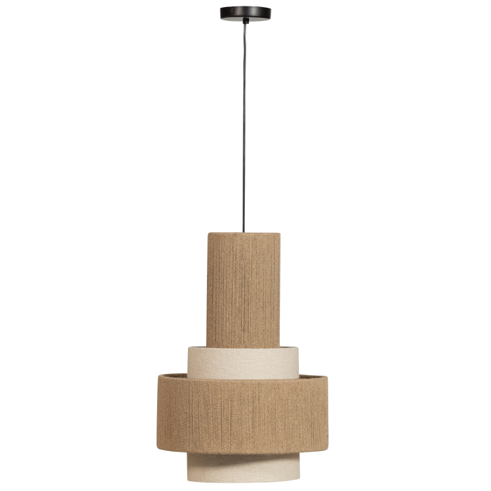 WOOOD Pelle Hanglamp - Touw - Naturel - 56x38x38