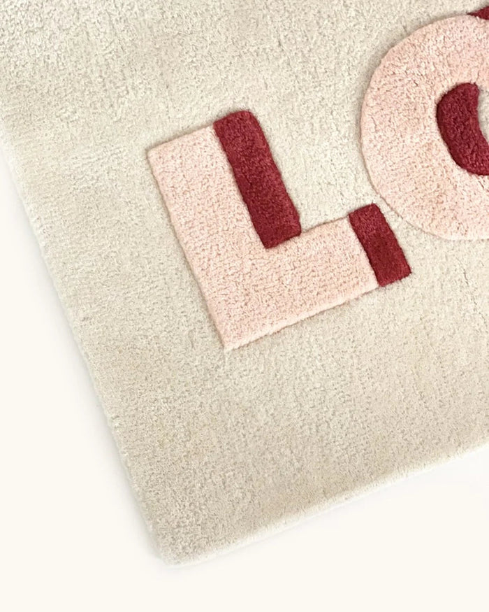 MAISON DEUX Vloerkleed LOVE 100 x 50 cm
