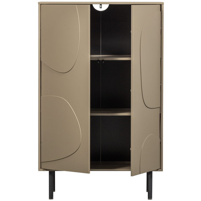 WOOOD Cadiz Opbergkast - Grenen - Mud - 135x85x40