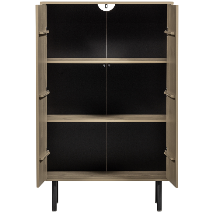 WOOOD Cadiz Opbergkast - Grenen - Mud - 135x85x40