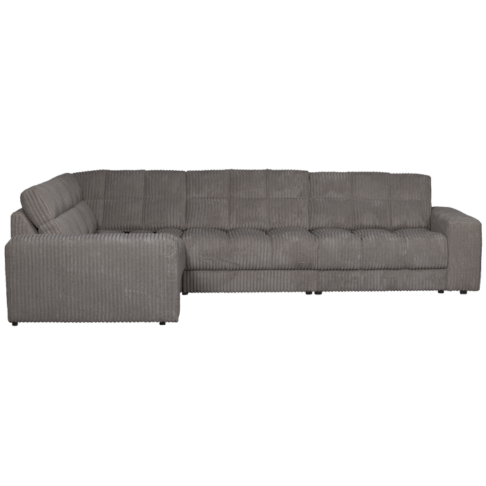 WOOOD Second Date Hoekbank Links - Grove Ribstof - Terrazzo