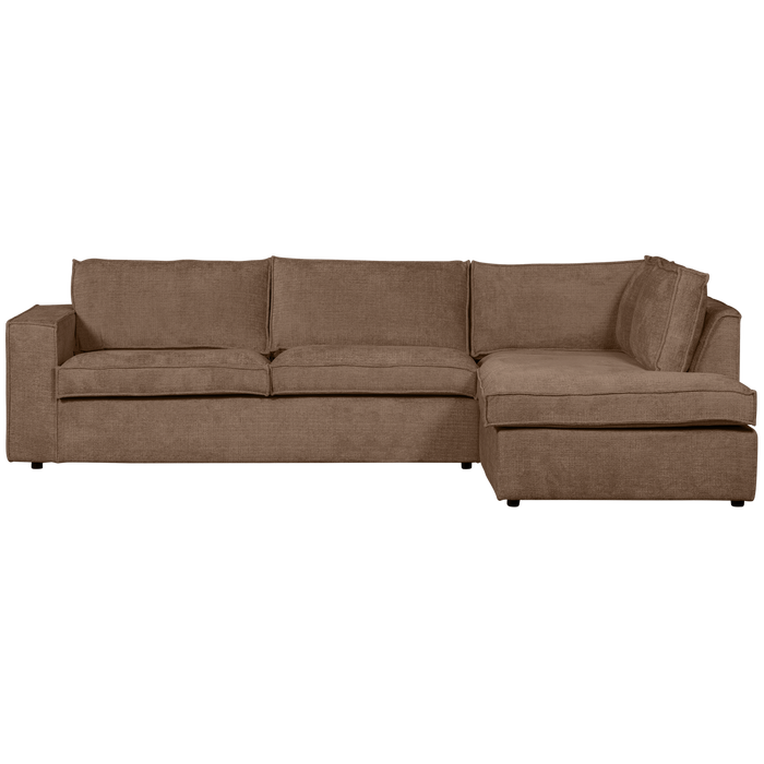 WOOOD Hoekbank Rechts Hajo - Chenille - Mud - 84x283x197