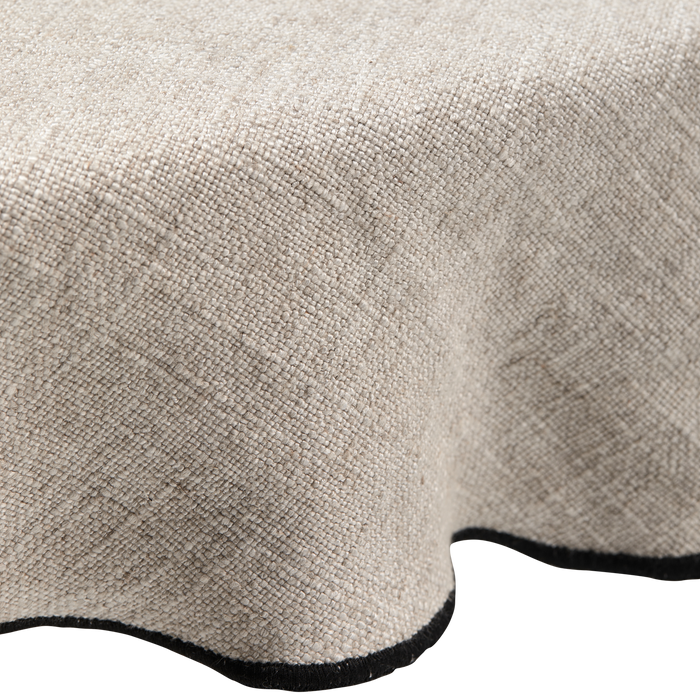 WOOOD Tafelkleed Stitch - Polyester - Naturel - 1x140x140