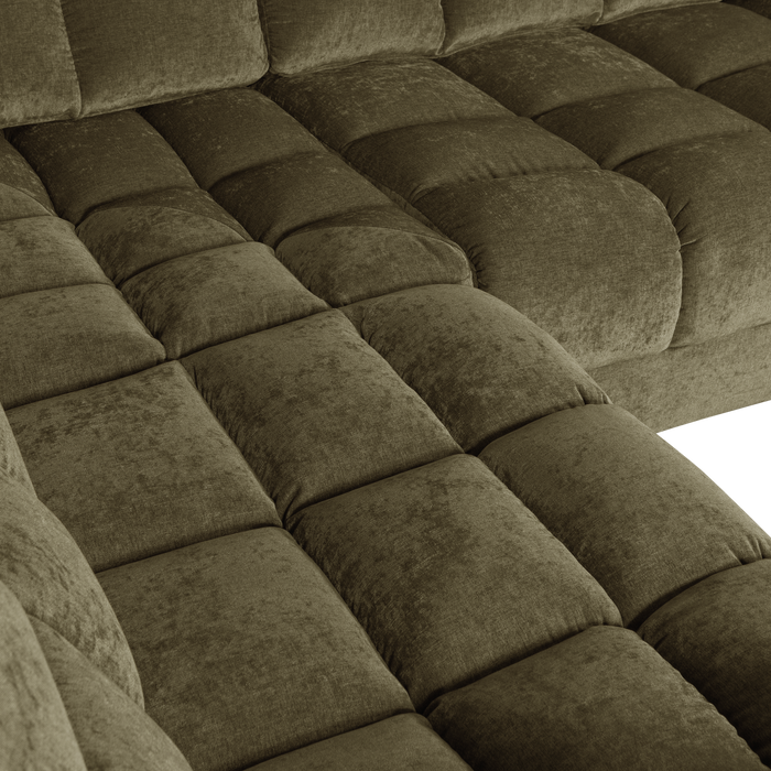 WOOOD Second Date Hoekbank Links - Vintage - Groen