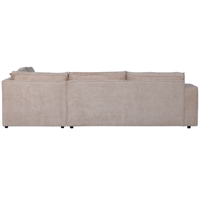 WOOOD Hoekbank Rechts Hajo - Chenille - Sand - 84x283x197