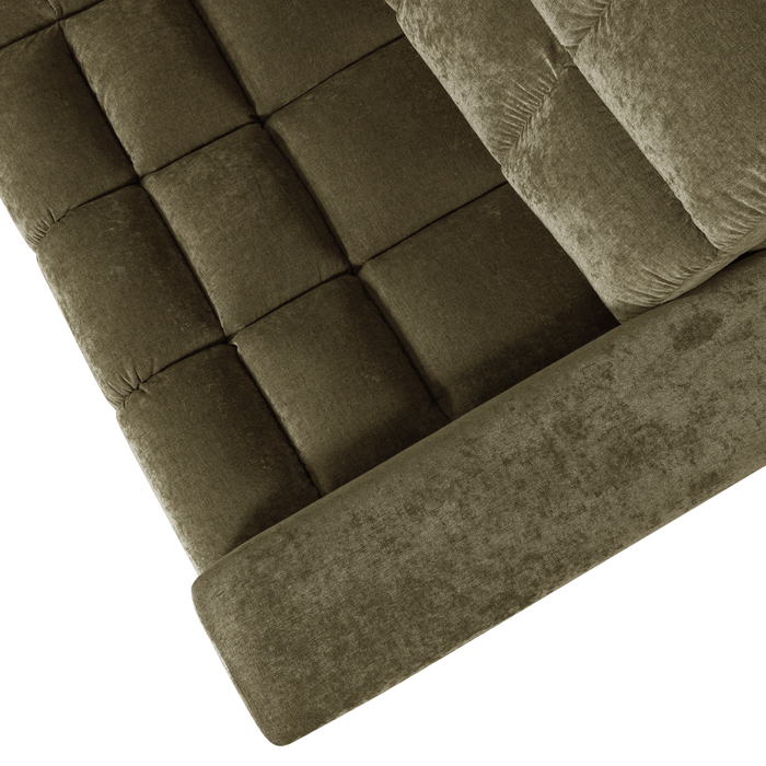 WOOOD Second Date Hoekbank Links - Vintage - Groen