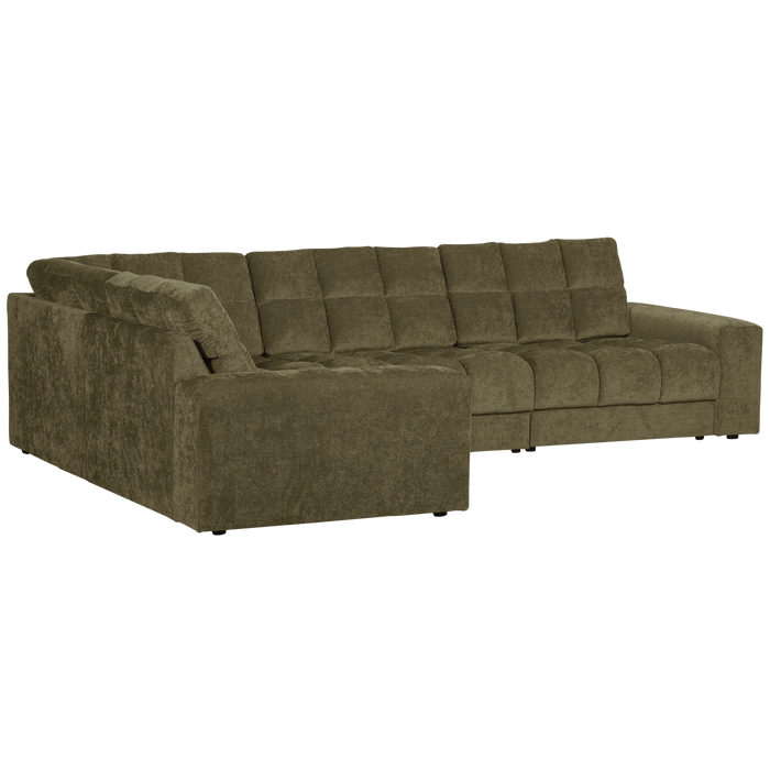 WOOOD Second Date Hoekbank Links - Vintage - Groen