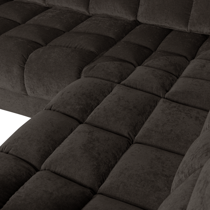 WOOOD Second Date Hoekbank Rechts - Vintage - Antraciet