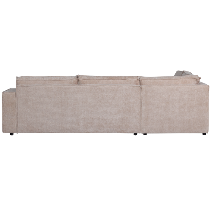 WOOOD Hoekbank Links Hajo - Chenille - Sand - 84x283x197
