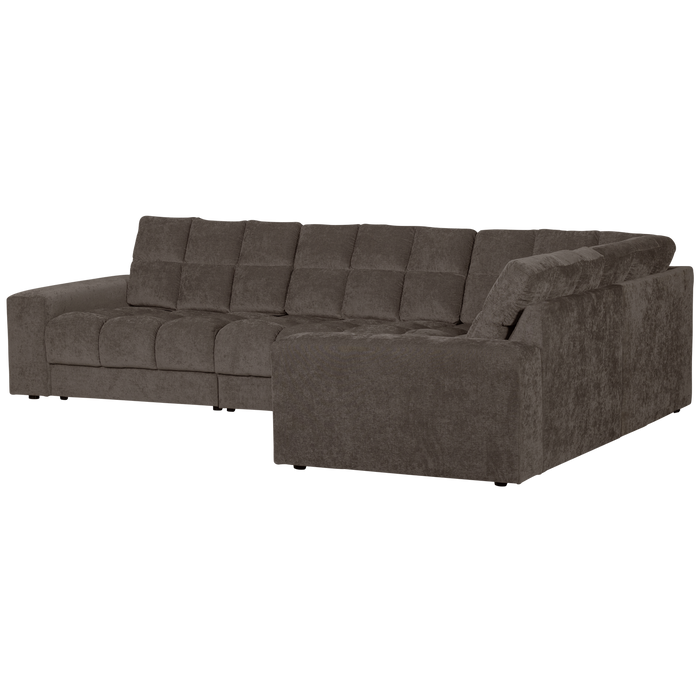 WOOOD Second Date Hoekbank Rechts - Vintage - Warm Grijs