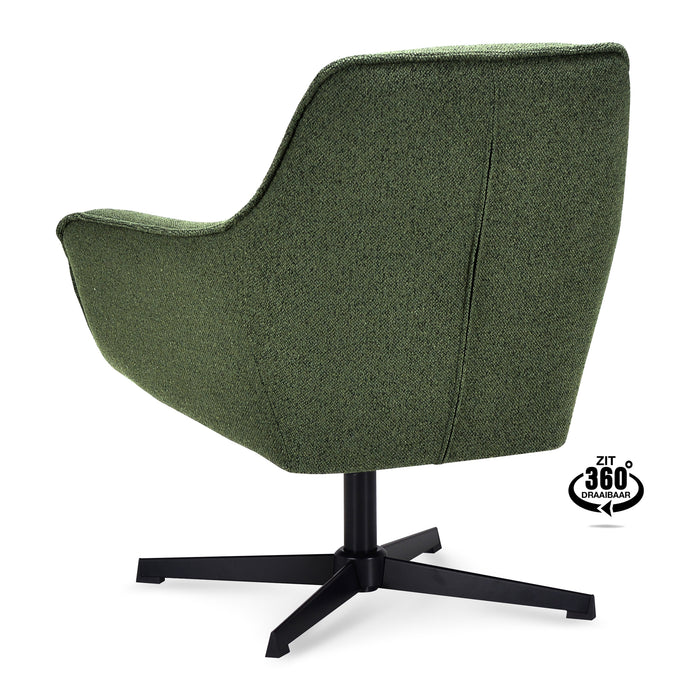 by fonQ Mosey Draaibare Fauteuil - Groen