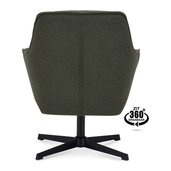 by fonQ Mosey Draaibare Fauteuil - Groen