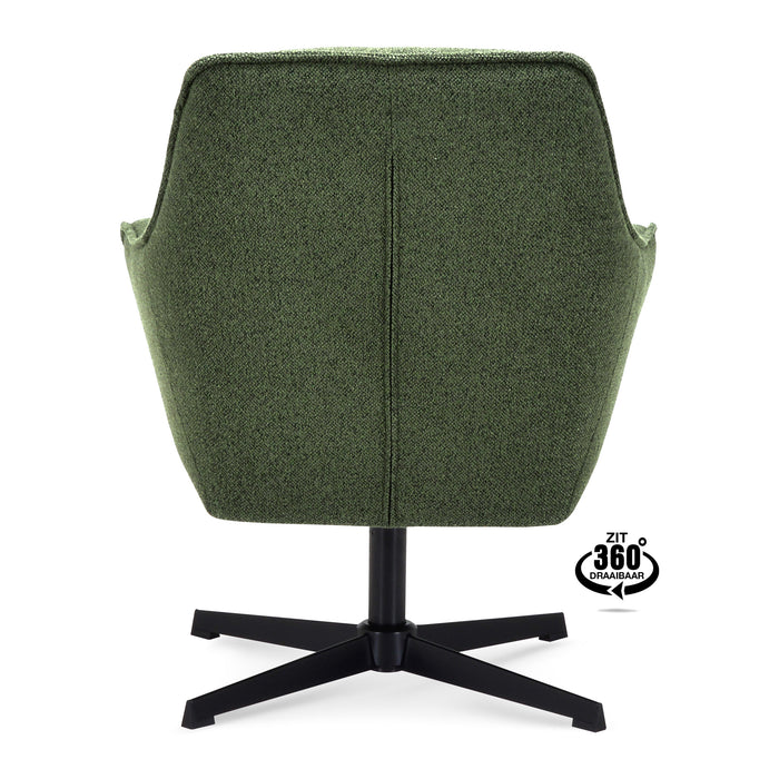 by fonQ Mosey Draaibare Fauteuil - Groen