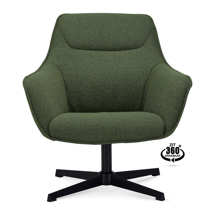 by fonQ Mosey Draaibare Fauteuil - Groen