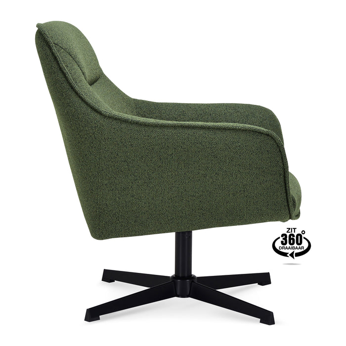 by fonQ Mosey Draaibare Fauteuil - Groen