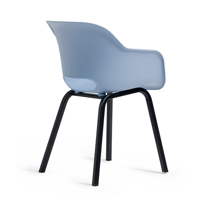 Keter Noa Tuinstoel - 2 stuks - 55x56,5x80cm - metalen frame - Blauw