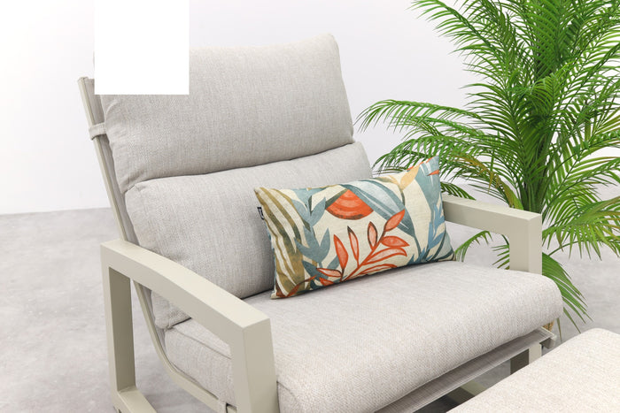 Hartman Gio loungestoel + voetenbank - Zand