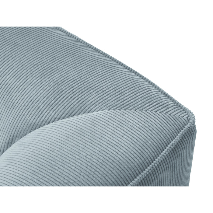 Windsor & Co Sao Hoekbank met Chaise Longue Links - 4-zits - Ribstof - Lichtblauw