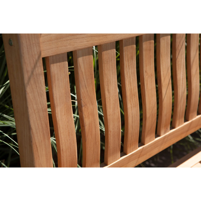 WOOOD Comfort Tuinbank 2-Zits - Teak - Naturel - 95x123x57